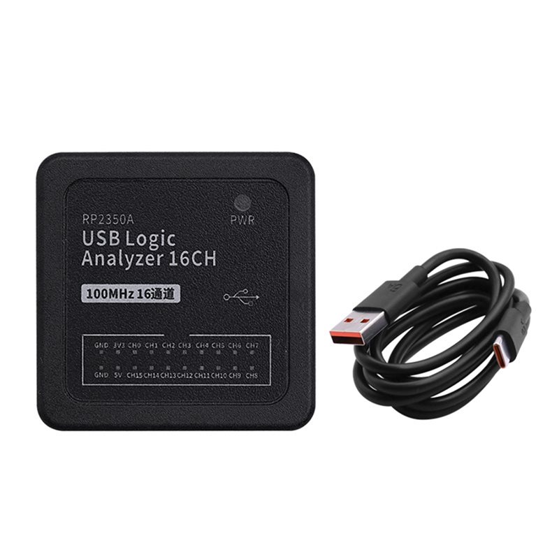 Logic Analyzer Usb - ไมโครคอนโทรลเลอร์ AAAF RP2350A 16CH USB-C เครื่องวิเคราะห์ลอจิก