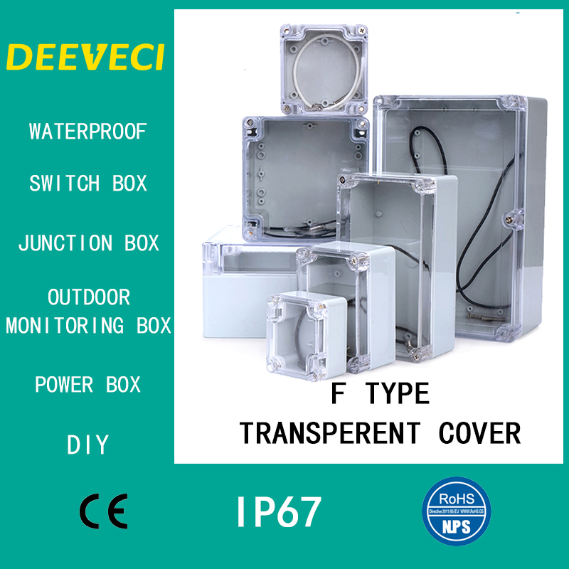 Diy Electronics Box - โปร่งใสกันน้ํากลางแจ้งEnclosureกล่องพลาสติกอิเล็กทรอนิกส์กรณีเครื่องมือไฟฟ้ากล่องกล่องที่อยู่อาศัย