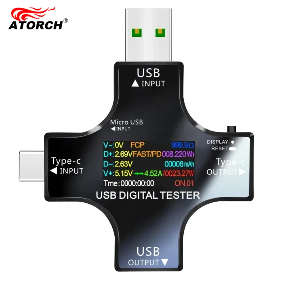 Logic Analyzer Usb - เครื่องทดสอบ USB DC Type-C PD โวลต์มิเตอร์ดิจิตอล