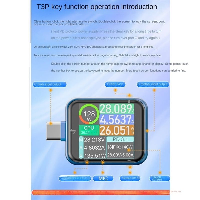 AFOURT-T3P เครื่องทดสอบกำลังไฟ - Logic Analyzer Usb บทวิจารณ์และราคา