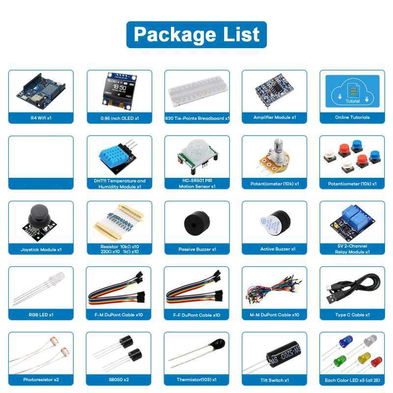 ชุดเริ่มต้นสำหรับการพัฒนา UNO  - Diy Electronics Project Kit บทวิจารณ์และราคา