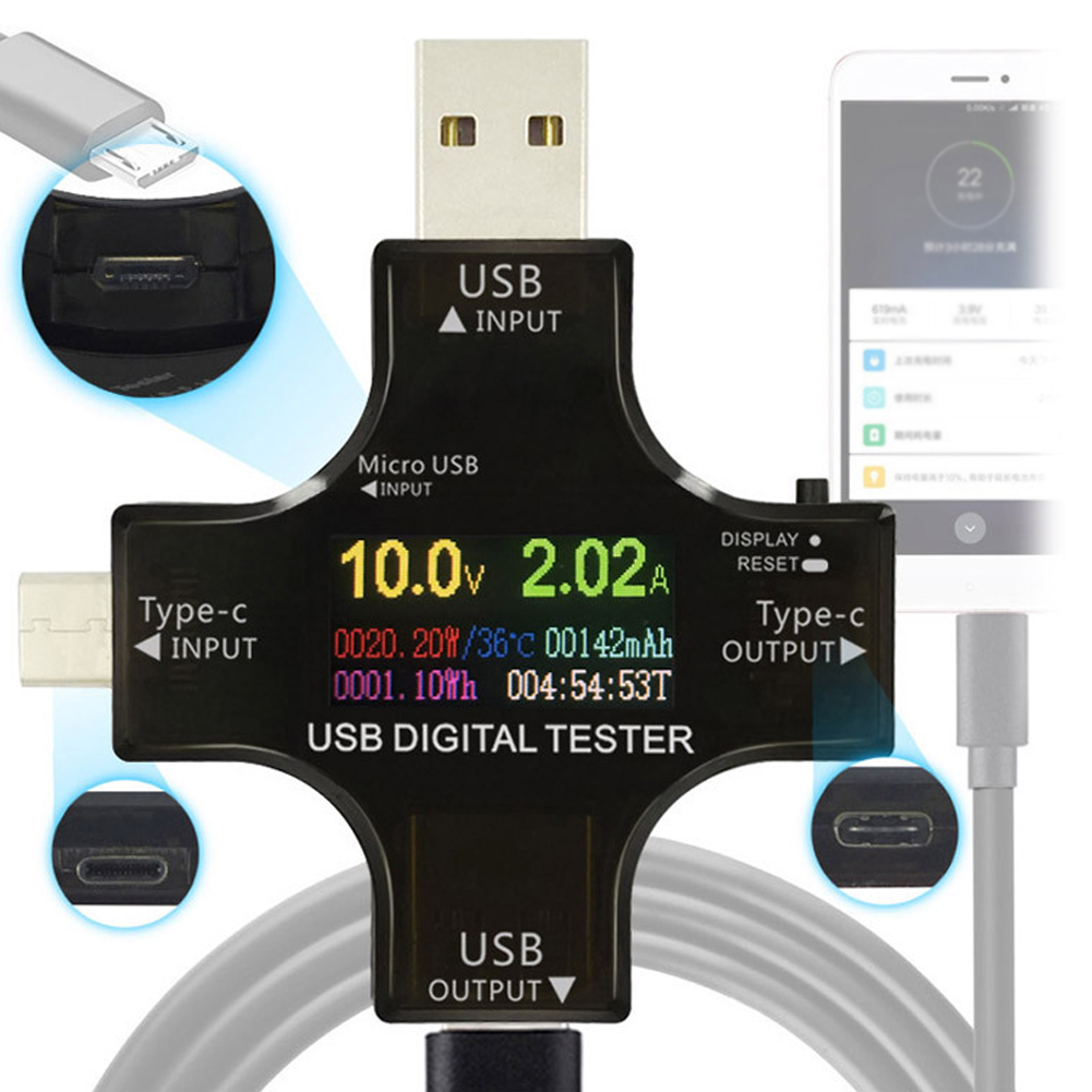 เครื่องทดสอบ USB Type-C PD สีด - Logic Analyzer Usb บทวิจารณ์และราคา
